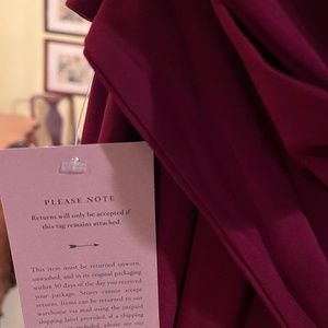 BHLDN Bridesmaid Dress, Plus Size, Size 26, Burgundy/Wine, NEVER WORN